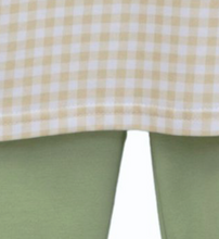 Load image into Gallery viewer, Tucker Pullover Set- Khaki Gingham/Sage
