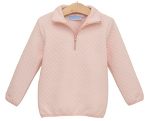 Load image into Gallery viewer, 1/4 Zip Quilted Pullover- Light Pink

