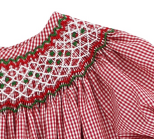 Load image into Gallery viewer, CHRISTMAS CHECK GEOMETRICS-BISHOP RED
