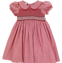 Load image into Gallery viewer, CHRISTMAS CHECK GEOMETRICS-DRESS RED
