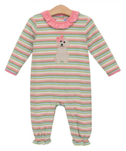 Load image into Gallery viewer, Puppy Ruffle Romper

