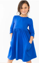 Load image into Gallery viewer, Royal Blue Twirl Dress
