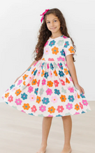 Load image into Gallery viewer, Retro Floral Twirl Dress
