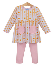 Load image into Gallery viewer, Pumpkin Patch Ruffle Pant Set
