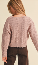 Load image into Gallery viewer, Wavy Knit pullover - Tween
