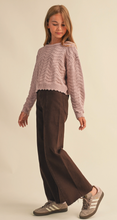 Load image into Gallery viewer, Wavy Knit pullover - Tween
