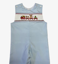Load image into Gallery viewer, Smocked Christmas Train Jon Jon
