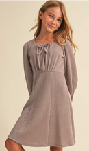 Load image into Gallery viewer, Mocha Knit Long Sleeve Dress
