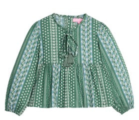 Riviera Top - Fairfield Forest Stripe