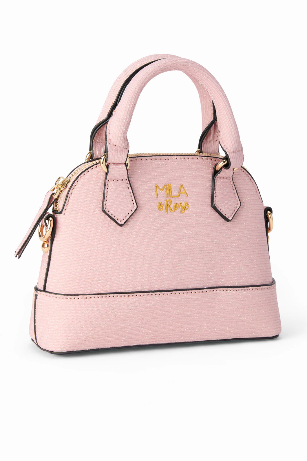 Girl's Crossbody Purse - Light Pink Shimmer