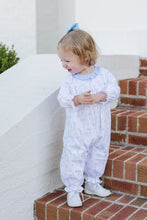 Load image into Gallery viewer, Lila Long Bubble - Blue Bows Knit
