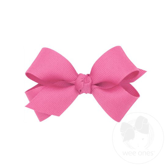 Grosgrain Hair Bow Knot Wrap - Hot Pink