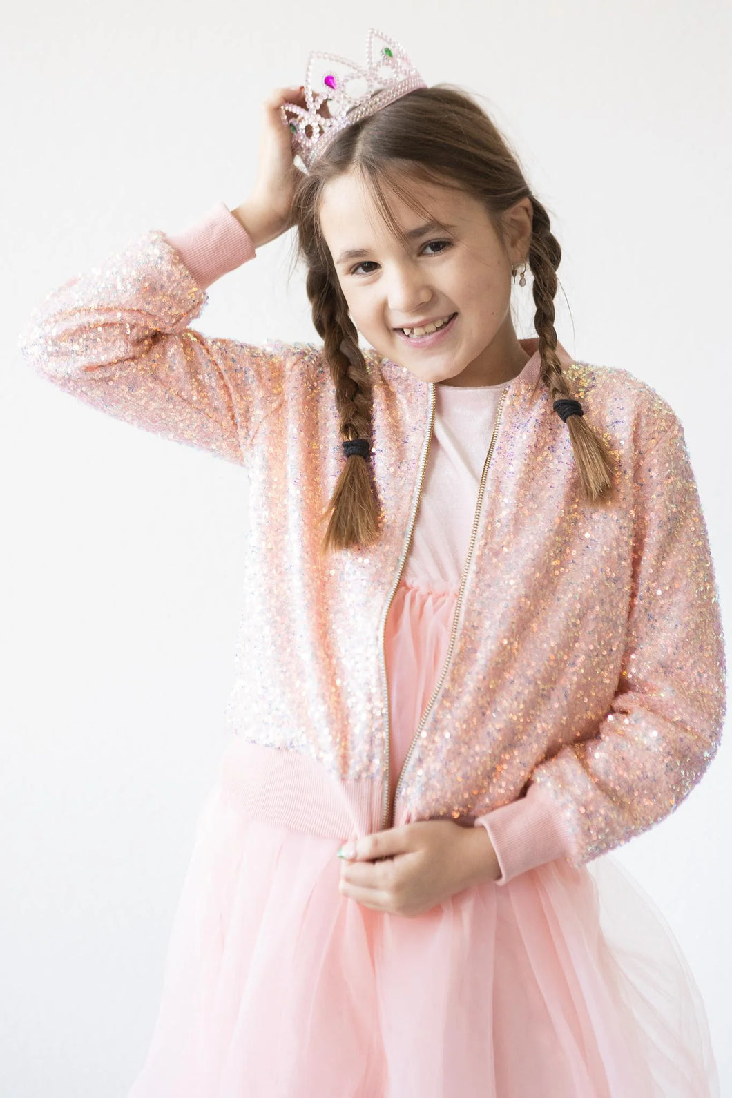 Sequin Jacket - Peach