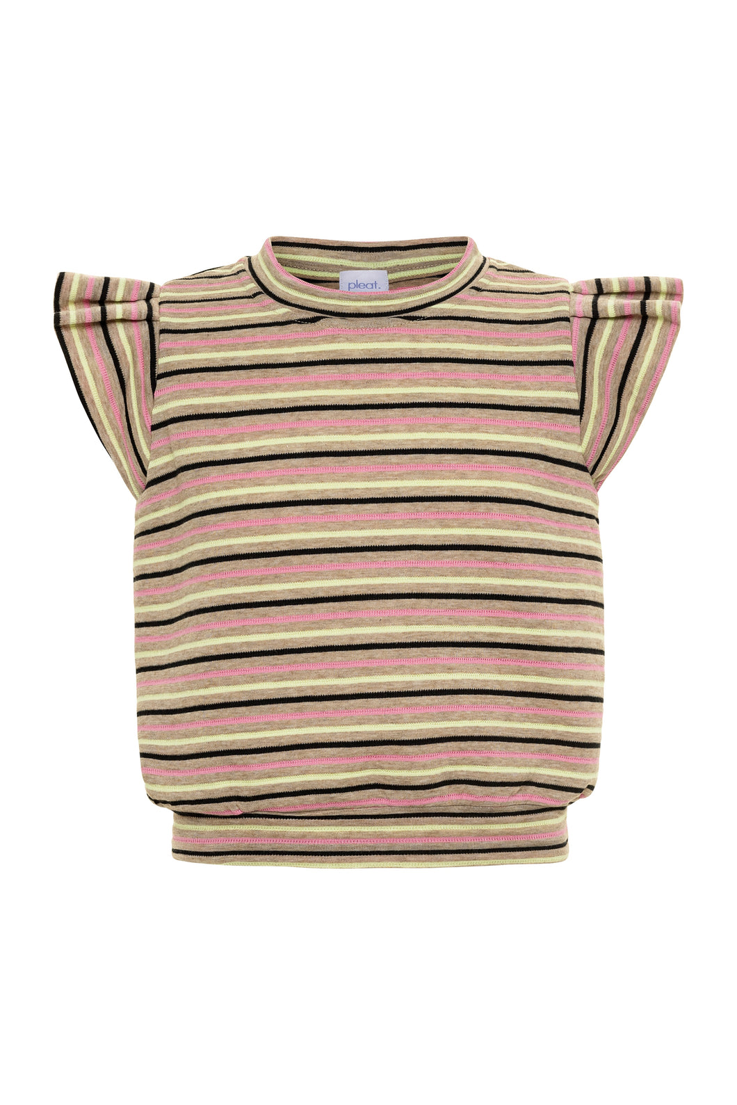 Olivia Top - Tan/Pink/Yellow