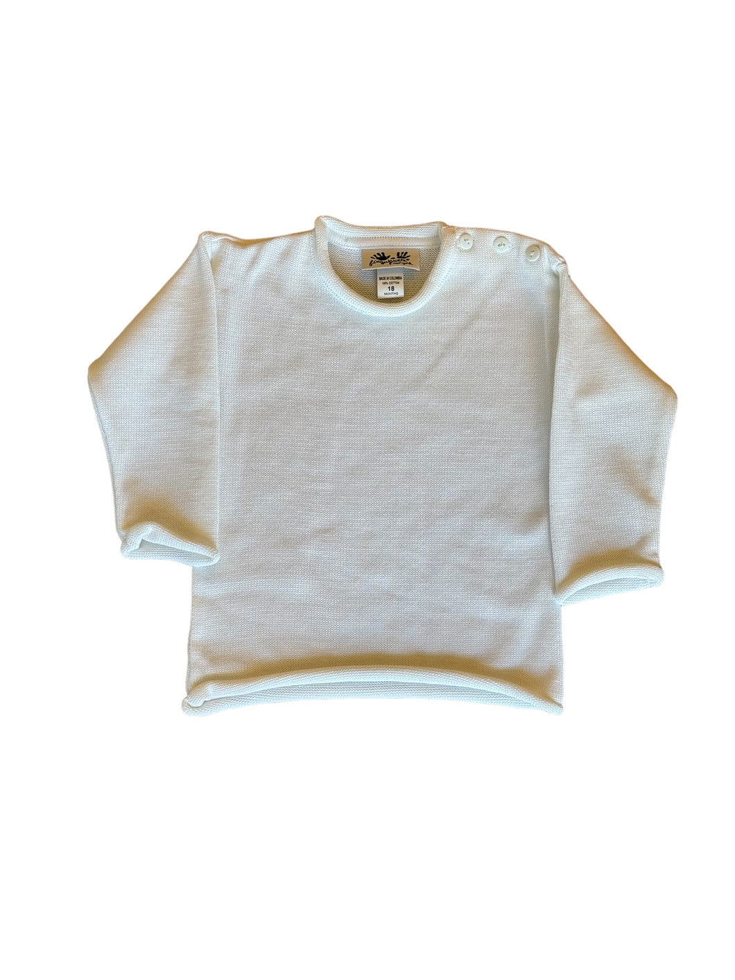 Rollneck Sweater - White