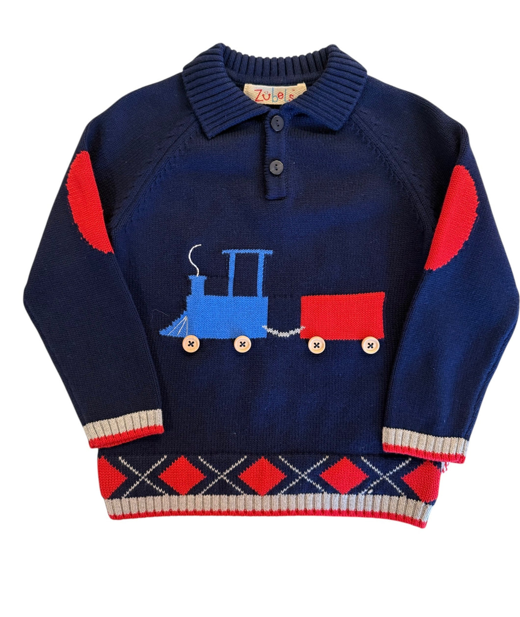 Train Collared Knit Sweater