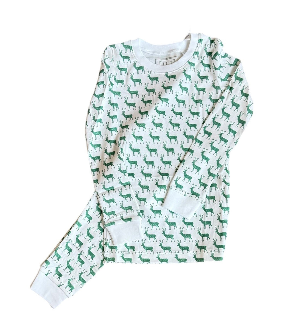 Grayson Pajama Pant Set - Woodland Deer
