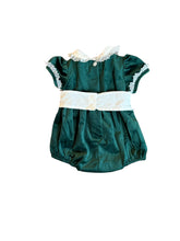 Load image into Gallery viewer, Sky Sash Waist Bubble - Green Velvet
