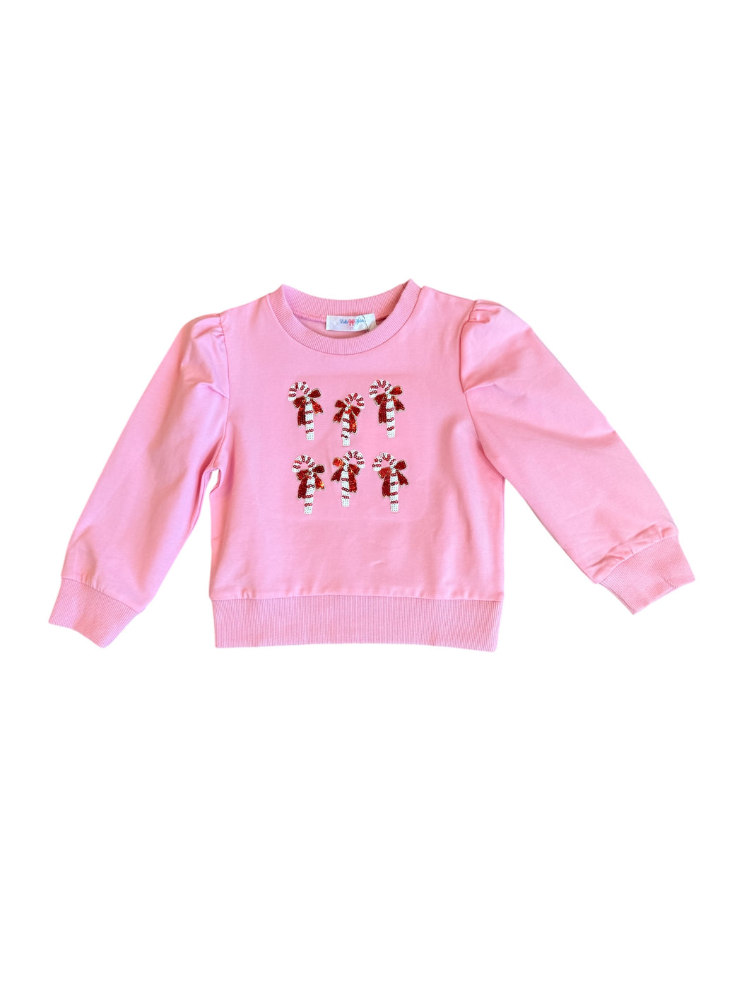 Lily Candy Cane Sequin Puff Shirt