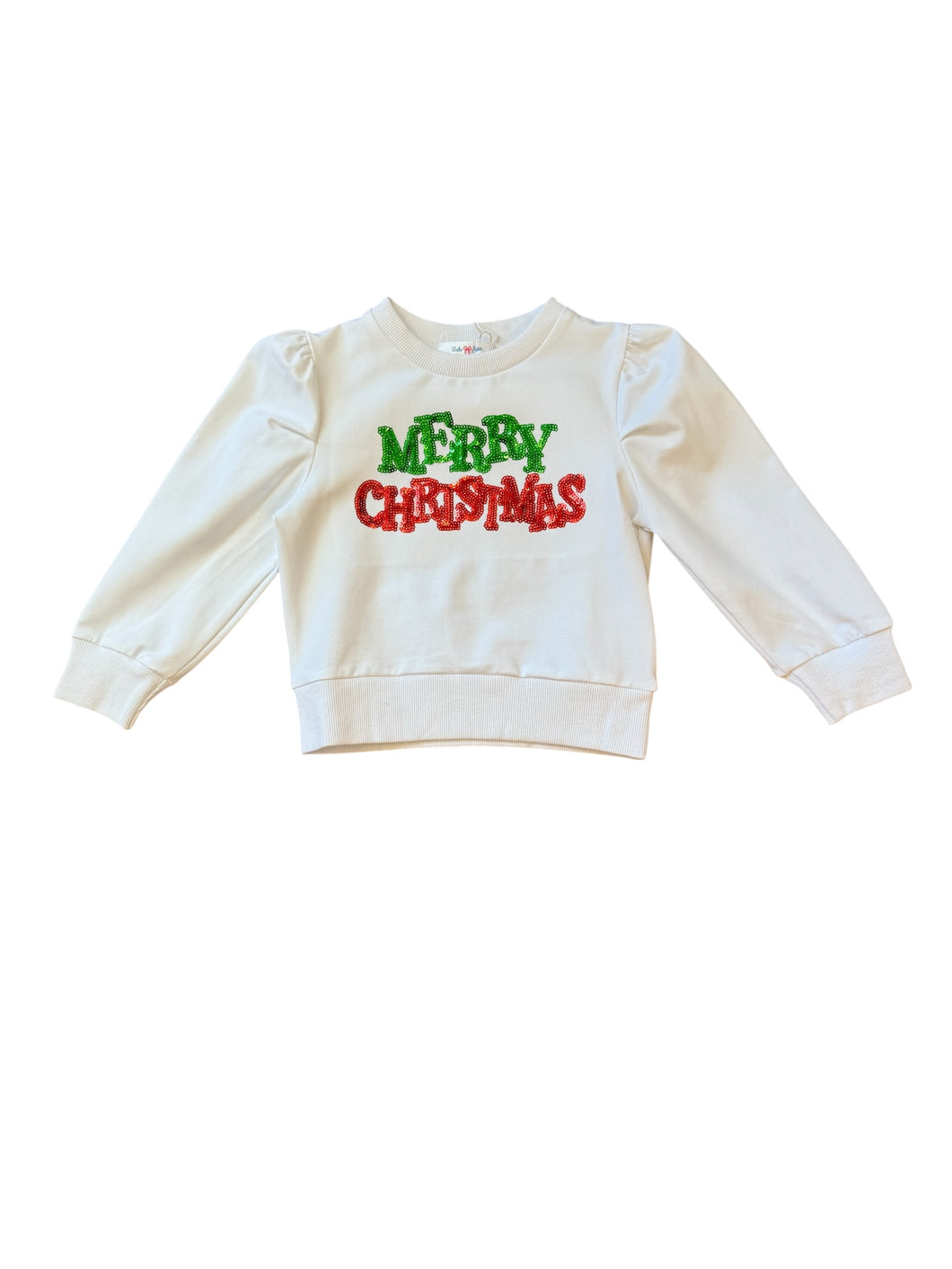 Lily Merry Christmas Sequin Puff Shirt
