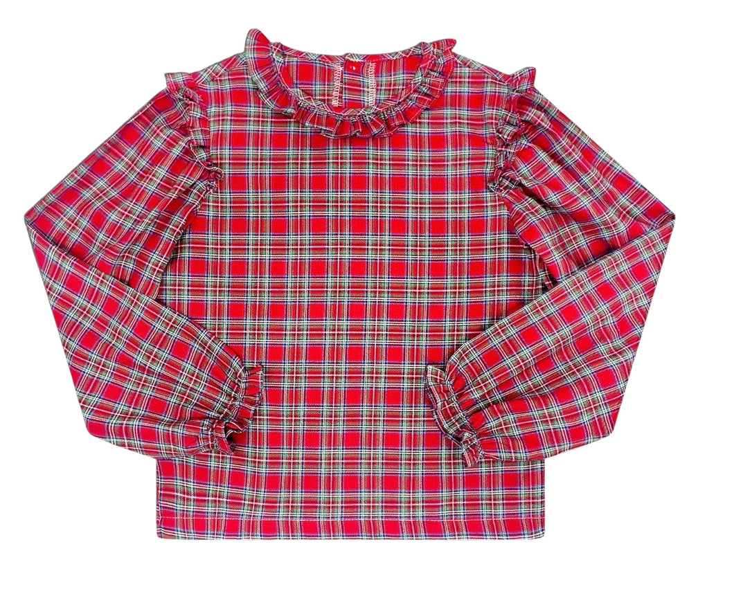 Evelyn Blouse - Hawthorn Plaid