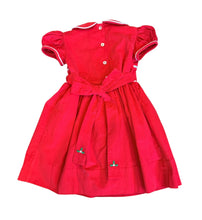Load image into Gallery viewer, Classic Christmas Red Corduroy Dress
