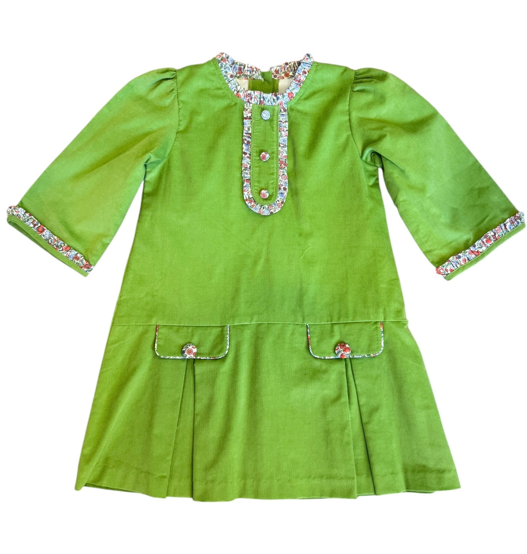 Janelle A-Line Green Dress