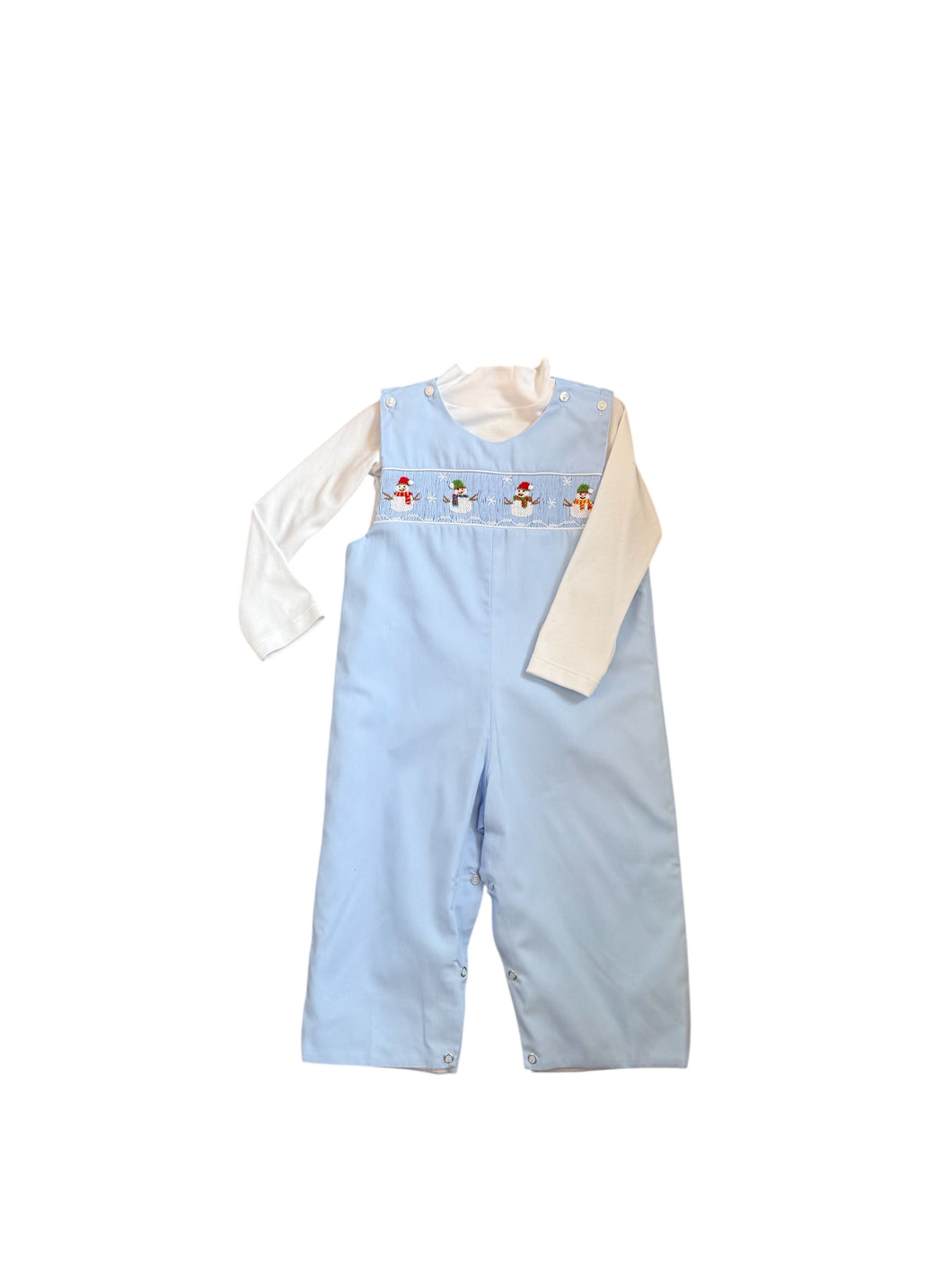Snowman Smocked Longall