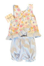 Load image into Gallery viewer, Poppy Pinafore Bloomer Set - Vintage Floral
