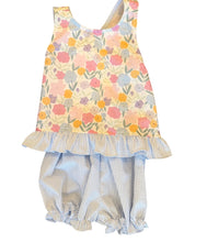 Load image into Gallery viewer, Poppy Pinafore Bloomer Set - Vintage Floral
