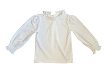 Load image into Gallery viewer, White Longsleeve Ruffle Knit top
