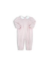 Load image into Gallery viewer, PENSACOLA PINK MINISTRIPE, WHITE COLLAR, PINK PIPING
