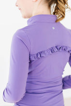 Load image into Gallery viewer, Full-Zip Ruffle Active Jacket - Playful Purple
