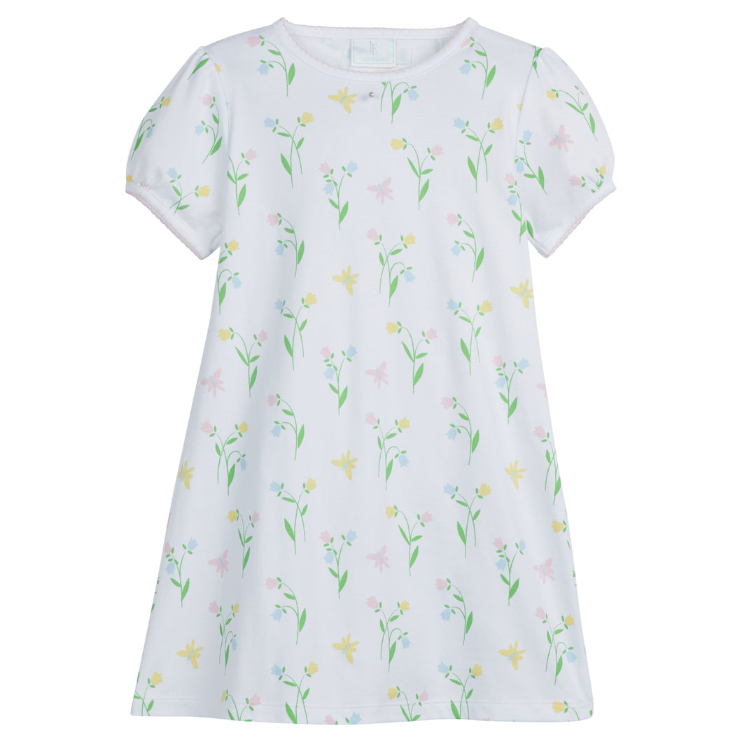 Printed T-Shirt Dress - Butterfly Garden