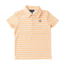 Load image into Gallery viewer, Short Sleeve Pro Performance Polo - Orange Chiffon Stripe
