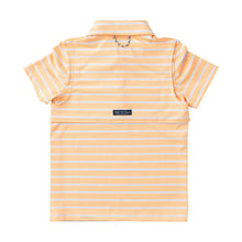Load image into Gallery viewer, Short Sleeve Pro Performance Polo - Orange Chiffon Stripe
