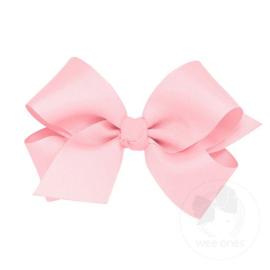 Grosgrain Hair Bow Knot Wrap - Light Pink