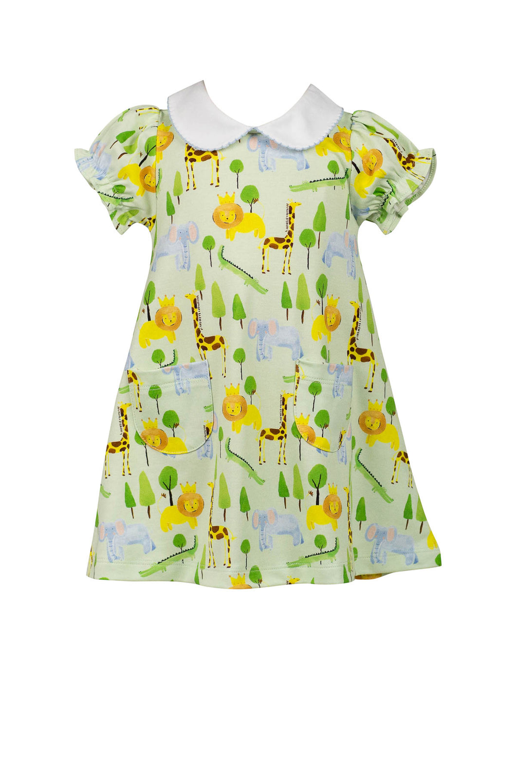 Savannah Zoo Animals A-Line Dress