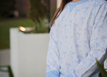 Load image into Gallery viewer, Sidney Sweatshirt - Blue Bows Knit
