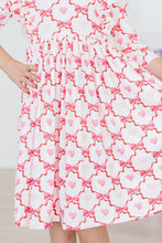 Load image into Gallery viewer, 3/4 Sleeve Ruffle Twirl Dress - Lovebug
