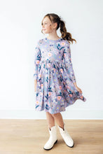 Load image into Gallery viewer, L/S Pocket Twirl Dress - Honeysuckle
