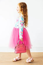 Load image into Gallery viewer, Girl&#39;s Crossbody Purse - Neon Pink Glitter
