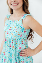 Load image into Gallery viewer, Floral Ruffle Maxi Dress - Bluebell Breeze
