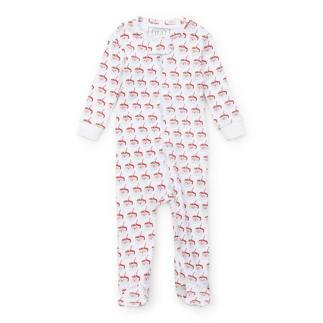 Parker Zipper Pajama - Hot Cocoa Santa