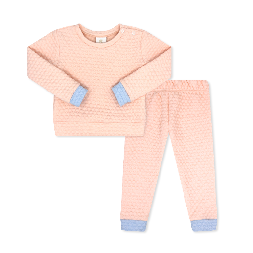 Quilted Sweat Suit - Paris Pink Quilted