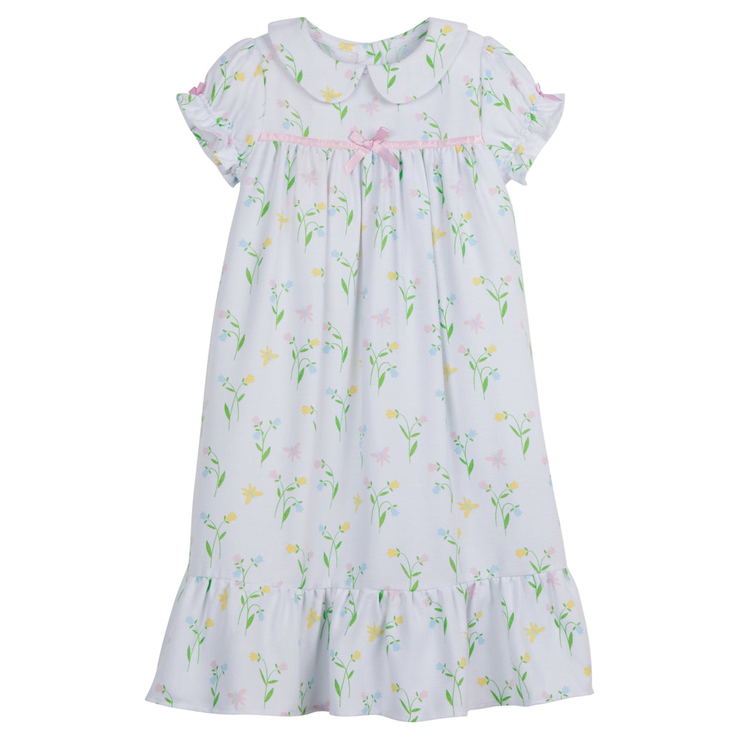 Classic Short Sleeve Nightgown - Butterfly Garden