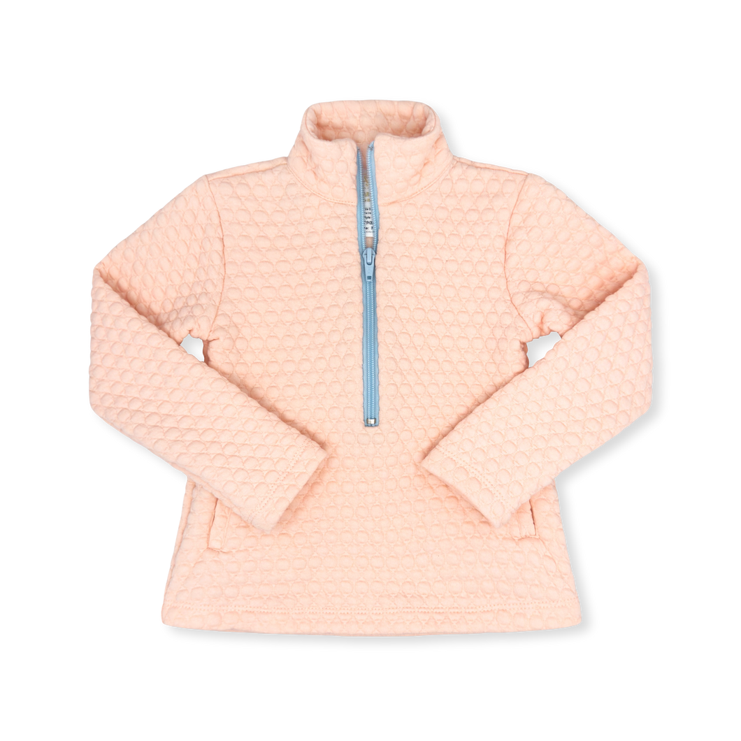 Heather Half Zip - Paris Pink Quilted