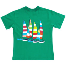 Load image into Gallery viewer, Sailboats Logo Tee - Green
