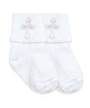 Load image into Gallery viewer, Seamless Toe Christening Socks - White
